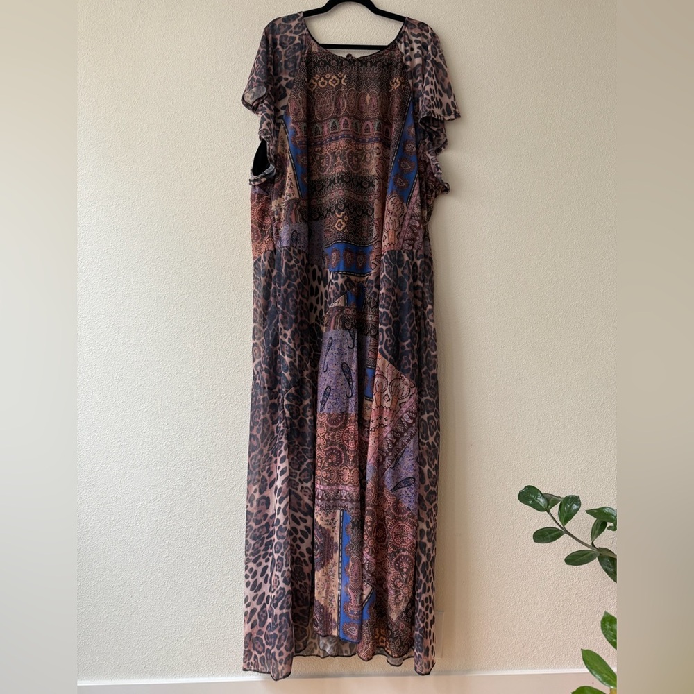 ASOS Curve Bohemian Patchwork Maxi Dress